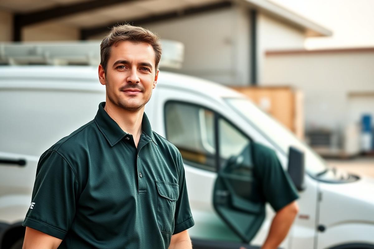 Profissional da R&E Serviços atuando em motoristas